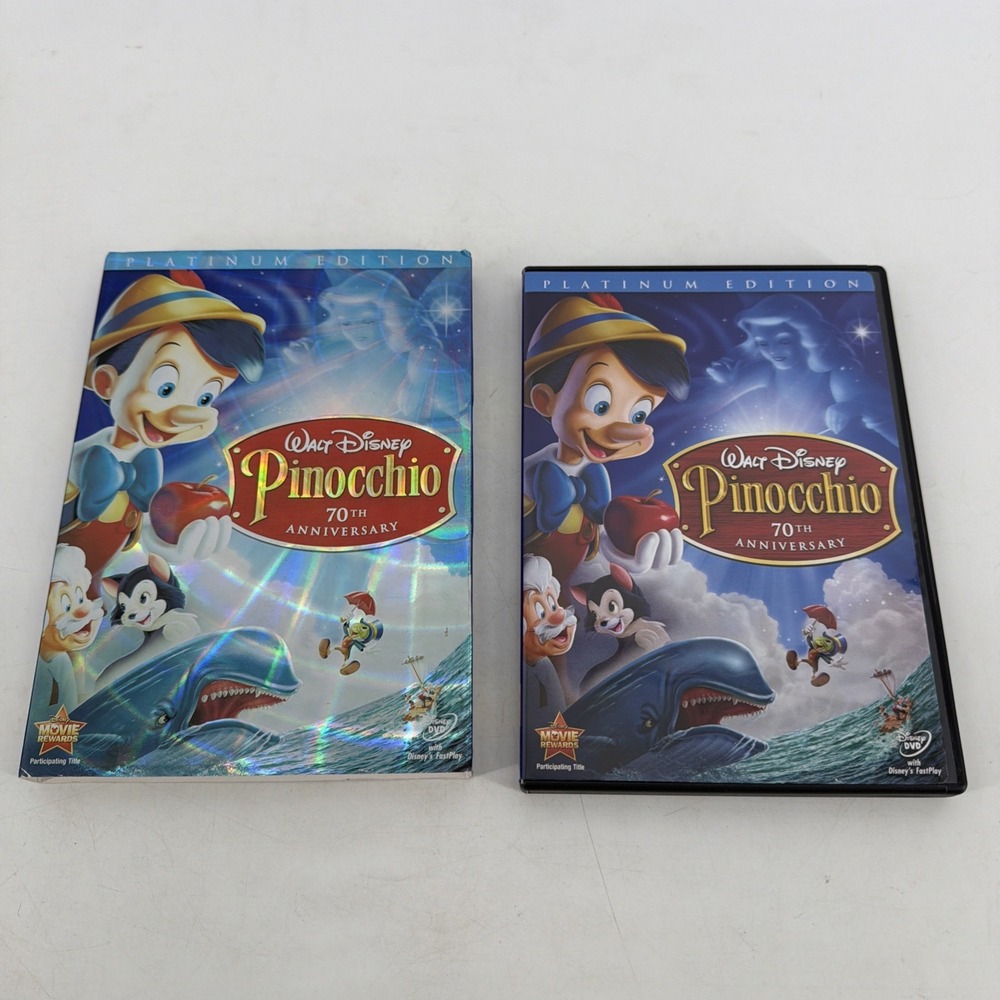 Pinocchio (DVD, 2009, 2-Disc Set, 70th Anniversary Platinum Edition) Disney